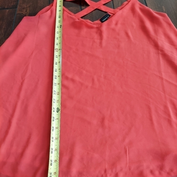 Torrid Coral/Red Lightweight Spaghetti Strap Corsett Top Size 3 (3X) - Picture 8 of 14